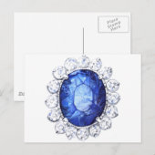 サファ王室のイアオリジナル水彩 ポストカード (正面/裏面)