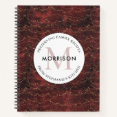 サフィングファミリーレシピブルガンディホリデーレシピ ノートブック (正面)