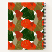 サフィングファミリーレシピ抽象芸術ホリデーレシピ ノートブック (裏面)