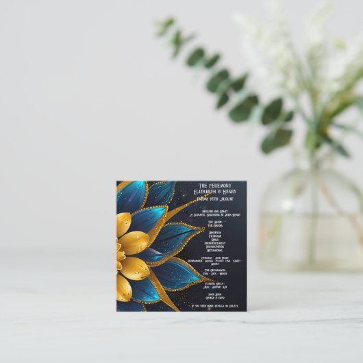 サフエレガントィアと金ゴールドフローラ結婚 エンクロージャーカード (スタンド正面)