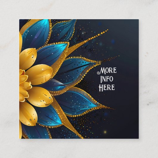 サフエレガントィアと金ゴールドフローラ結婚 エンクロージャーカード (裏面)