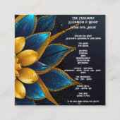 サフエレガントィアと金ゴールドフローラ結婚 エンクロージャーカード (正面)