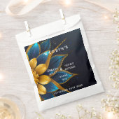 サフエレガントィアと金ゴールドフローラ結婚 フェイバーバッグ (クリップ留めされた状態)