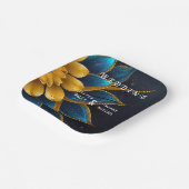 サフエレガントィアと金ゴールドフローラ結婚 ペーパープレート (傾斜あり)