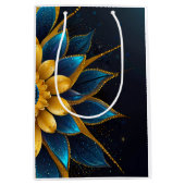 サフエレガントィアと金ゴールドフローラ結婚 ミディアムペーパーバッグ (正面)