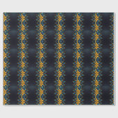 サフエレガントィアと金ゴールドフローラ結婚 ラッピングペーパー (フラット)