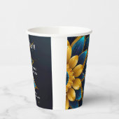 サフエレガントィアと金ゴールドフローラ結婚 紙コップ (左)