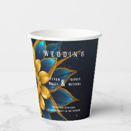 サフエレガントィアと金ゴールドフローラ結婚 紙コップ