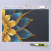 サフエレガントィアと金ゴールドフローラ結婚 薄葉紙 (クラフト)