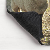 サフォークシープレイトデイサンシャイン納屋周囲の庭牧場 マウスパッド (コーナー)