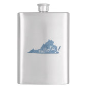 サフォークバージニアウッドグレイン フラスク (正面)