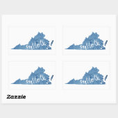 サフォークバージニアウッドグレイン 長方形シール (シート)