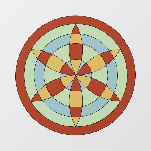 サフォークヘキサオイル(デイジーホイール)魔女マーク ウィンドウサイン (シート)