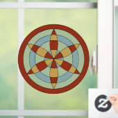 サフォークヘキサオイル(デイジーホイール)魔女マーク ウィンドウサイン (ホーム)