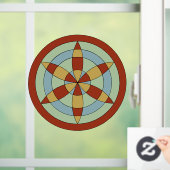 サフォークヘキサオイル(デイジーホイール)魔女マーク ウィンドウサイン (ホーム)