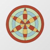 サフォークヘキサオイル(デイジーホイール)魔女マーク ウィンドウサイン (シート)