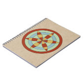 サフォークヘキサオイル(デイジーホイール)魔女マーク ノートブック (左側)