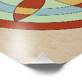 サフォークヘキサオイル(デイジーホイール)魔女マーク フォトプリント (角)