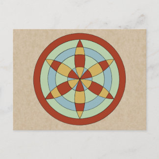 サフォークヘキサオイル(デイジーホイール)魔女マーク ポストカード