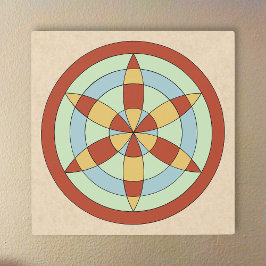 サフォークヘキサオイル(デイジーホイール)魔女マーク メタルプリント