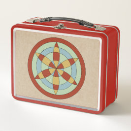 サフォークヘキサオイル(デイジーホイール)魔女マーク メタルランチボックス