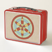 サフォークヘキサオイル(デイジーホイール)魔女マーク メタルランチボックス (裏面)