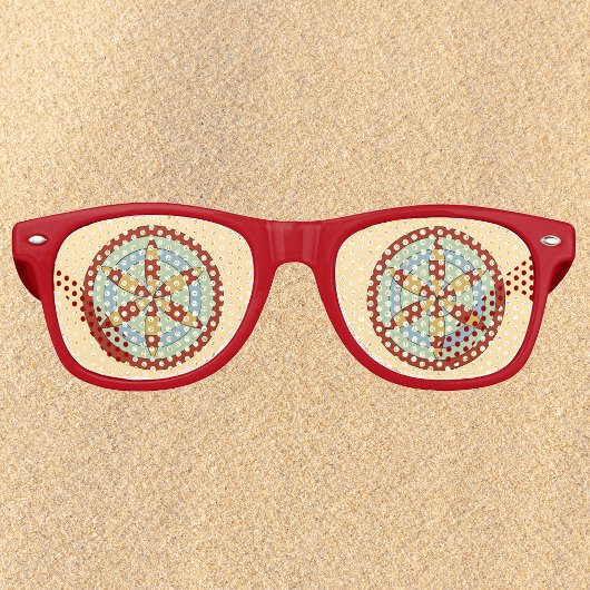 サフォークヘキサオイル(デイジーホイール)魔女マーク レトロサングラス