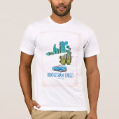 サフォーク州レンドルシャムの森の古地図 Tシャツ (正面)