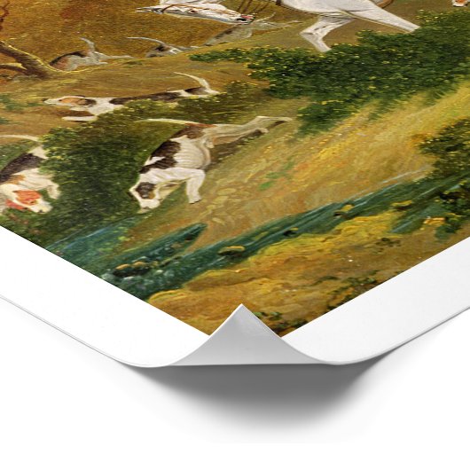 サフォーク狩り – ヘリンスウェル近くのカバーに行く ポスター (角)