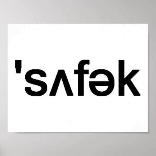 サフォーク県ロングアイランドふりがなスペル ポスター (正面)