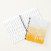 サフグラデーションロンとサンライトイエローラブグラデーション ノートブック (内部)
