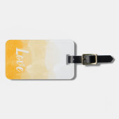 サフグラデーションロンとサンライトイエローラブグラデーション ラゲッジタグ (正面横)