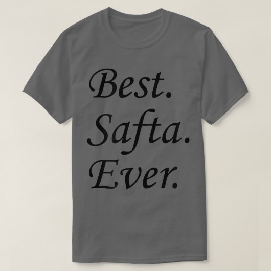 サフタ最高のーはヘブライ語ユダヤ人の祖母  Tシャツ (デザイン正面)