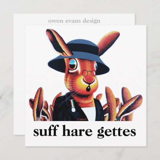 「サフハレgette」運動をリードする野生のウサギ (正面/裏面)