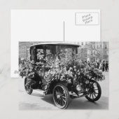 サフラジェット フラワー カー: 1914 ポストカード (正面/裏面)