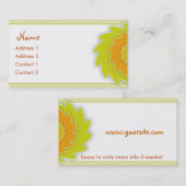 サフラワー名刺 名刺 (正面/裏面)