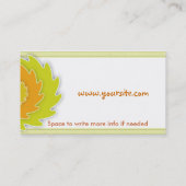 サフラワー名刺 名刺 (裏面)