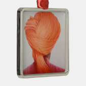 サフランのターバン メタルオーナメント (右)