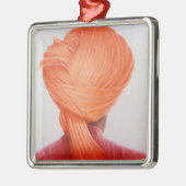 サフランのターバン メタルオーナメント (左)