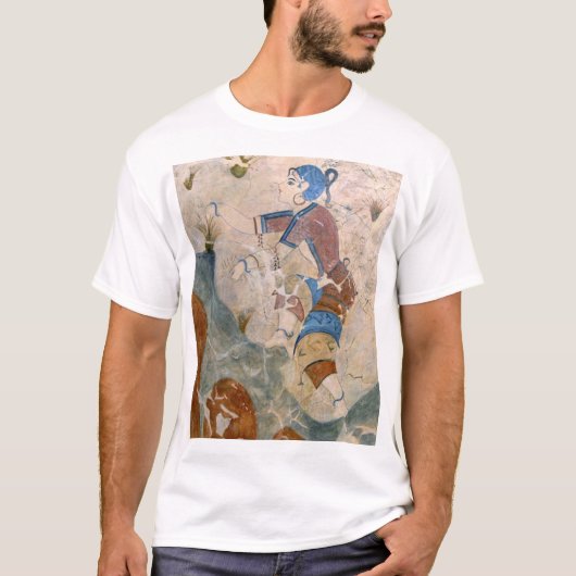 サフランを集めている女の子 Tシャツ (正面)