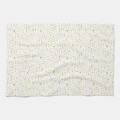 サフラン紙吹雪水彩ドットキッチンタオル キッチンタオル (横)