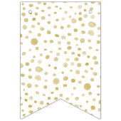 サフラン紙吹雪水彩ドットバンティング国旗 バンティングフラッグ (第1の旗)