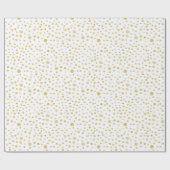 サフラン紙吹雪水彩網点ラッピング紙 ラッピングペーパー (フラット)
