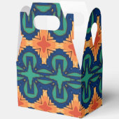 サフラン開花クロスフローラネイビーオレンジとグリーン フェイバーボックス (見開き)