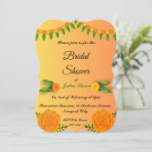 サフラン鮮やかイエローブライダルシャワー招待 (スタンド正面)
