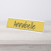 サフラン デスクネームプレート (正面)