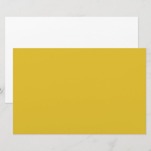 サフラン 便箋 (正面/裏面)