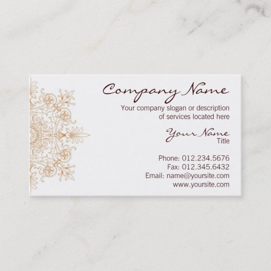 サフラン 名刺 (正面)