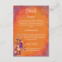 サフロンスカイワイルドフラワーズ – 垂直エンクロージャカード エンクロージャーカード