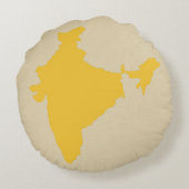 サフロンスパイスモーズインド ラウンドクッション (裏面)